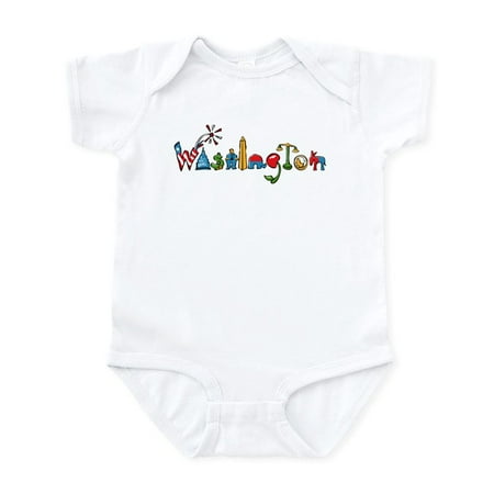 

CafePress - Washington D.C. Infant Bodysuit - Baby Light Bodysuit Size Newborn - 24 Months
