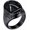 Black, variant on Men's Stainless Steel Barber Shop Decor Ring Punk Finger Shaver,Hair Cutting Scissors Wedding Band, Vintage Style, Biker