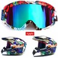 thumbnail image 4 of Motorcycle Goggles Motocross Glasses for Helmet Fog-Proof Windproof Riding Bike UV Protection Sunglasses Mask, 4 of 8