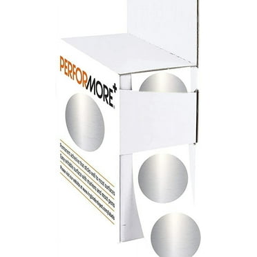 PERFORMORE 1 Inch Dot Matte Color Code Labels for Color Coding and Organization, Round Coloured Easy Peel Strong Self Adhesive Dot Stickers,1000 Stickers Per Roll, in Dispenser Box (Silver)