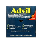 First Aid Only Advil Advanced Medicine for Pain - 50 2-Packs- 100 Tablets per Dispenser Box