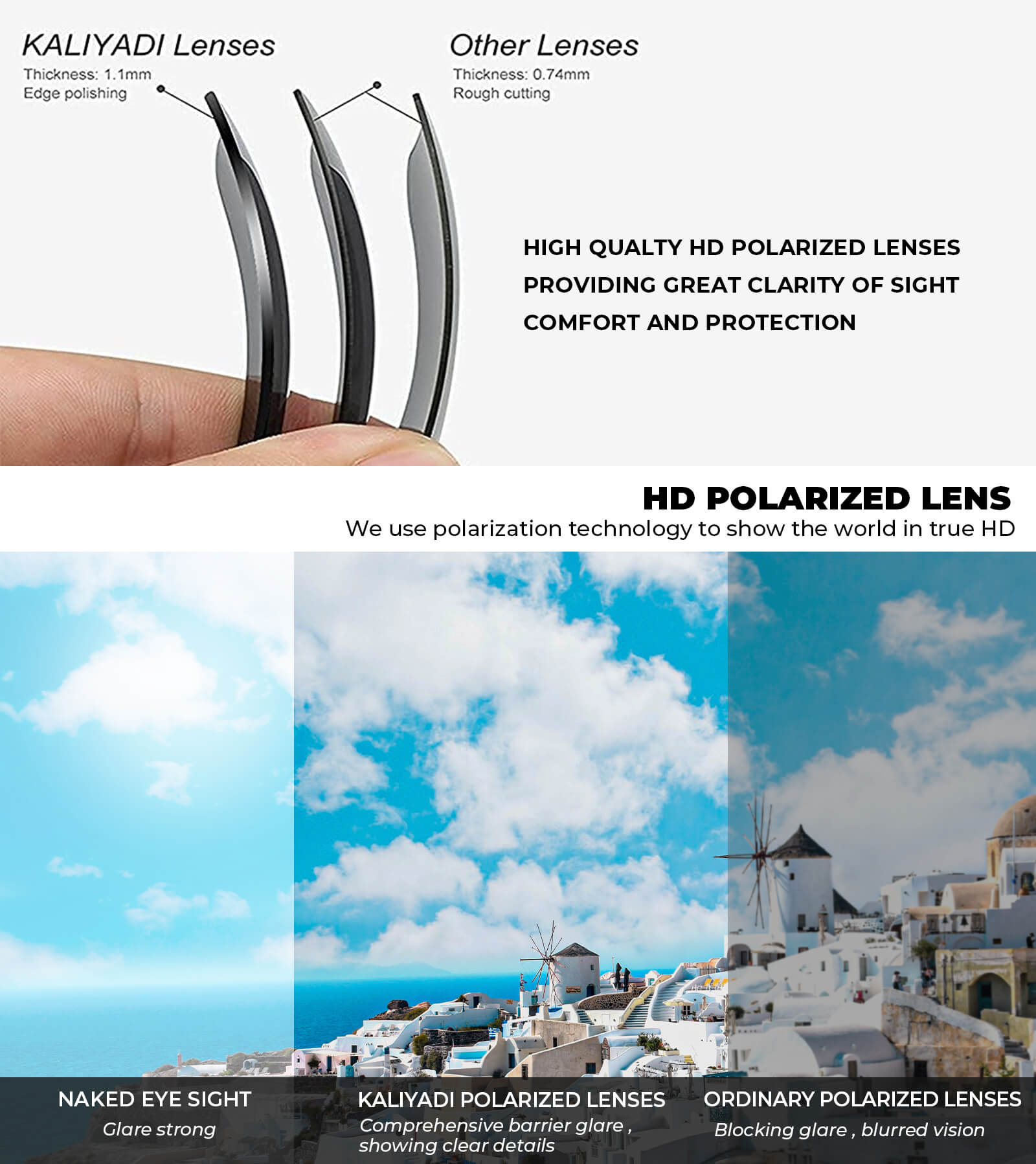 KALIYADI Polarized Sports Sunglasses for Men photo 7