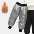 thumbnail image 6 of Cowsor Big Kids Solid Fleece Lined Black Velvet Pants Warm Winter Casual Sports Comfort Long Trousers Daily Wear Bottoms For 5-14 Years Old, 6 of 7