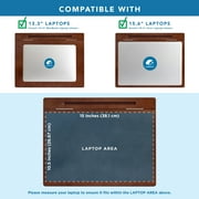 LapGear Schoolhouse Wood Lap Desk with Storage, Java Basswood