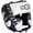 WH/BK, variant on Ringside Apex Training Headgear Large / X-Large White / Black