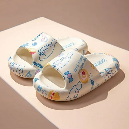 

Kawaii Sanrios My Melody Cartoon Home Slippers Anime Kuromi Cinnamoroll Children Non Sliping Bathroom Shoes Girls Sandals Gift