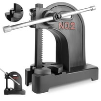 Precision Arbor Press, 2 Ton Power, Small Arbor Press, Bearing Press, Black Rust-Resistant, equipped for Gear Work, Extrusion Process, Shaft Assembly