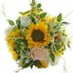 thumbnail image 5 of Diámetro: 26 cm, altura: 28 cm girasol flor artificial rosa ramo de novia, 5 of 5