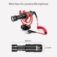 thumbnail image 4 of Irfora RODE VideoMicro Micrófono cardioide de condensador compacto para montaje en cámara Micrófono TRS de 3,5 mm con parabrisas de montaje amortiguador para cámaras DSLR Irfora Micrófono, 4 of 7