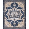 thumbnail image 1 of Unique Loom Tapis Inspiré Vintage 8' x 10' Rectangle Bleu Marine/beige, 1 of 2