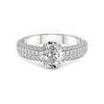 thumbnail image 3 of 1 Carat IGI Certified Oval Shape Lab Grown Diamond Engagement Ring | 14K White Gold | Amira Luxe Secret Double Halo Lab Diamond Ring | FG-VS1-VS2 Quality Friendly Diamonds, 3 of 5