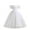 White, variant on Big Girls Dress Girls Glitter White Dresses Puff Sleeves Retro Ruched Front A-Line Evening Ball Gown Princess Wedding Bridesmaid Party Holiday Long Maxi Dresses New White 9T