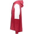 thumbnail image 5 of Holloway Sportswear L All-American Team Hoodie Scarlet Heather/White 222581, 5 of 5