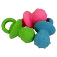 thumbnail image 2 of Multipet 44205 Minipet Latex-Covered Plush Dog Toy Pacifier, 4 In. - Quantity 3, 2 of 3