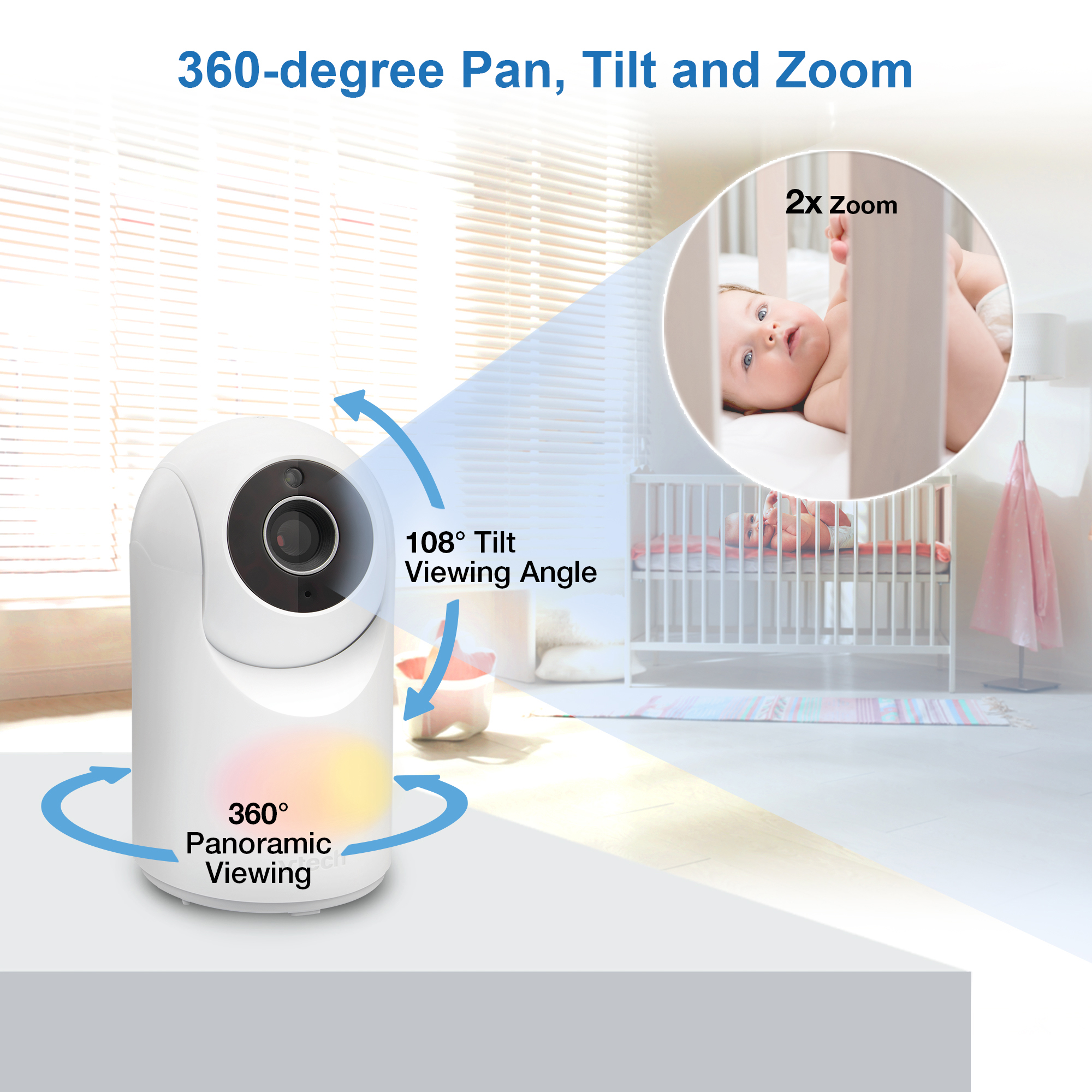 VTech 3.5 Inch Digital Video Baby Monitor with Pan and Tilt photo 3