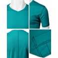 thumbnail image 5 of H2H Mens Cool Dry Compression Short Sleeve T-Shirts TEALGREEN US XL/Asia 2XL (CMTTS265), 5 of 6