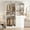 White, variant on Homieasy 46.3''W 2-Piece Closet System with Drawers, Wooden Closet Organizer with Hanging Rods and Adjustable Shelves, White