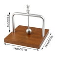 thumbnail image 2 of Elegant Wooden Square Napkin Holder with Metal Round for Dining Experiences in Kitchens Bars Restaurants Hotels and, 2 of 2