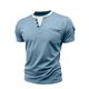 thumbnail image 5 of Tops para hombre, blusas y camisas de manga corta y cuello redondo para hombre. Jersey informal de dos piezas con bolsillo y cuello redondo de doble capa y manga corta de color liso a la moda para hom, 5 of 8