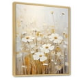 thumbnail image 2 of Designart "Breeze Among Beige Wildflowers V" Wildflowers Floater Framed Canvas Art Print, 2 of 5