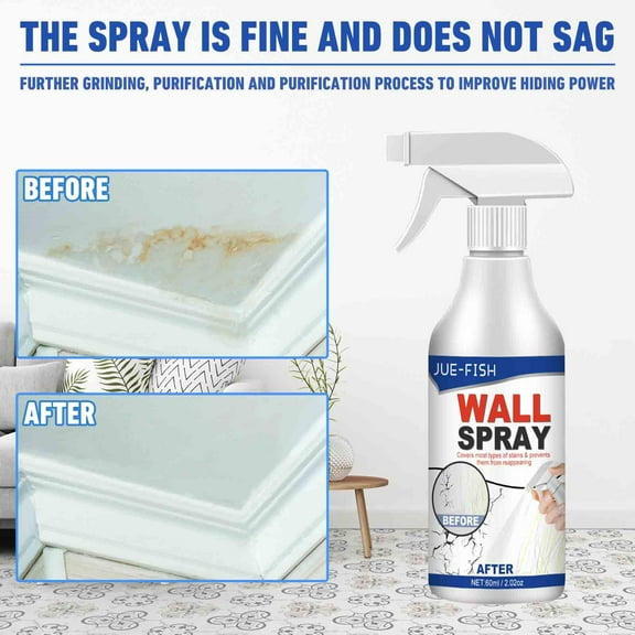 Yooshoverk Versatile Wall Repair Paint Wall Spray Paint Protection Water-based Paint Graffiti Refurbishment Stain Repair Paint Self-spray(60ml), Yooshoverk Sales
