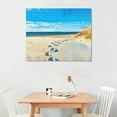 thumbnail image 2 of JRXY Beach Pictures Wall Art for Bathrooms Canvas Framed Seacoast Theme Wall Decor for Bedroom Modern Bathroom Coastal Pictures Wall Decor for Kitchen Home Ocean Artwork for Wall Decoration picture 1, 2 of 6