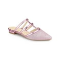 thumbnail image 1 of BLISSFUL STEP Mules Plates à Paillettes pour Femmes à Bout Pointu Rose 6, 1 of 7