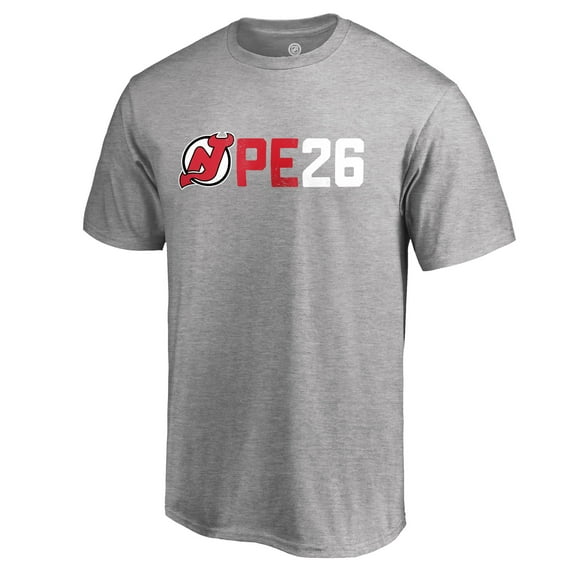 Men's Patrik Elias Heather Gray New Jersey Devils PE26 T-Shirt