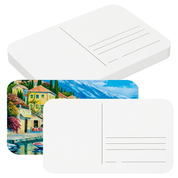 Uxcell 30 Sheets Watercolor Postcards, 4x6 Inch Rounded Corners Rough