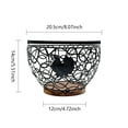 thumbnail image 3 of Wrought Iron Fruit Basket, Countertop Storage Organizer with Open Wire Design for Fresh Produce, Eggs, Snacks, and Bread, Durable Metal Kitchen Counter Basket for Home Organization, 3 of 6