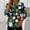 A577 Multicolor, variant on St. Patrick's Day Sweatshirt for Women Striped Shamrock Graphic Quarter Zip Pullover Long Sleeve Loose Fit Soft Festive Holiday Clothes