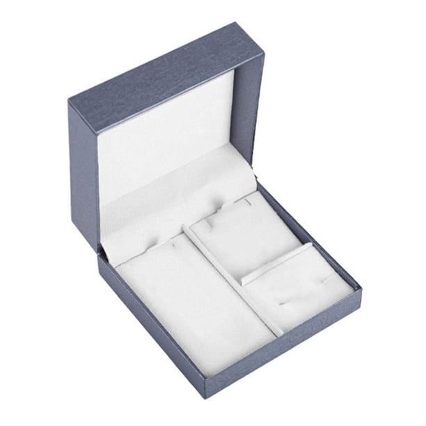 Ruifaya Caja de embalaje para collar y pendientes de tres piezas para joyería, tamaño L8R5 D4N5 C1