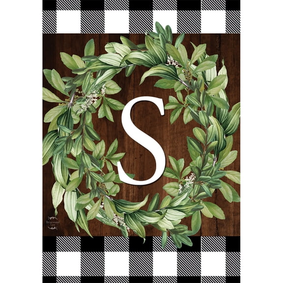 Briarwood Lane Everyday Garden Flag 12x18 For Outdoor Wreath Monogram S Garden Flag Flags For Outside