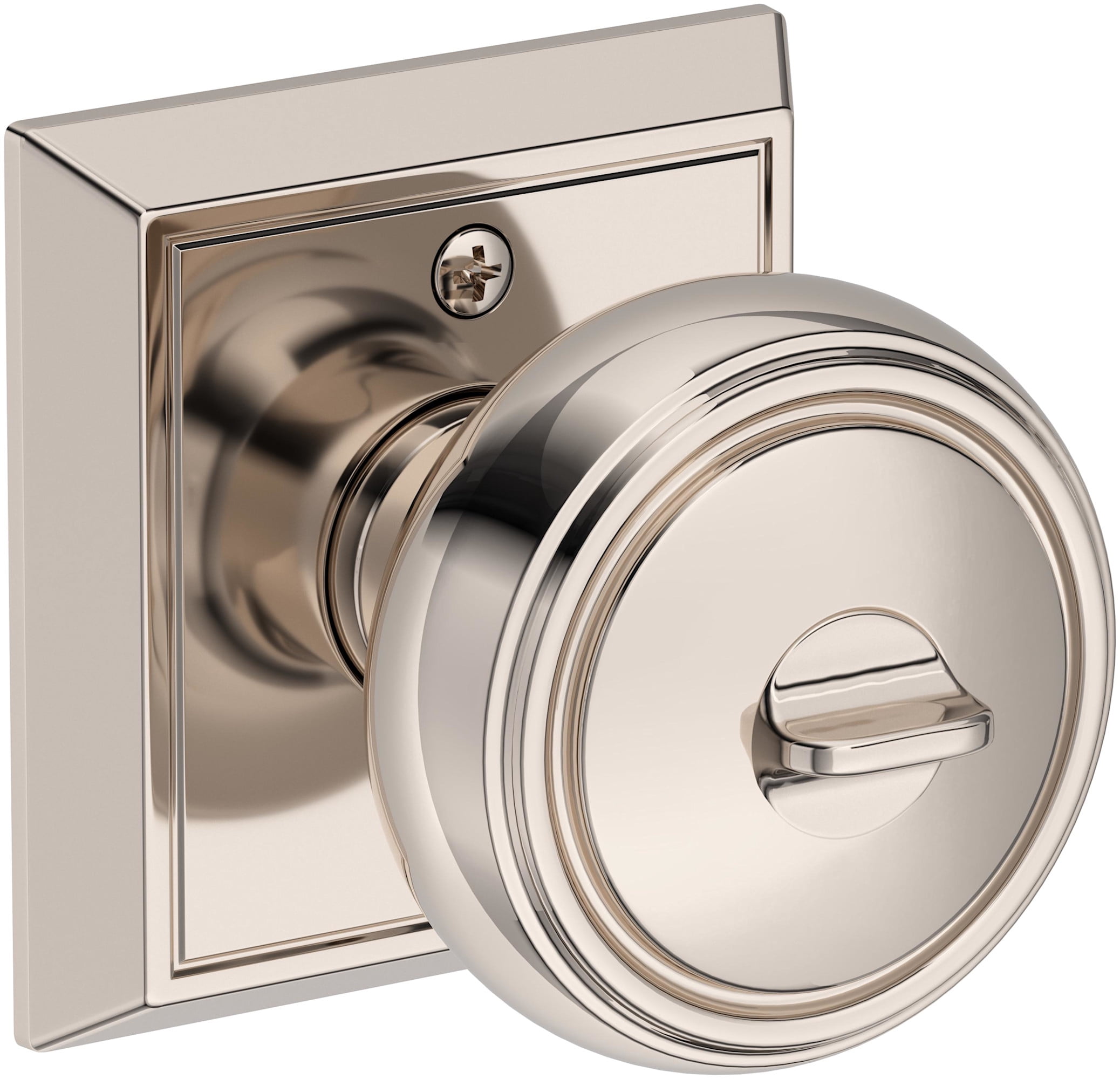 Baldwin ENBRECHR190SMC Bremerton Single Cylinder Keyed Entry Door Knob Set - Black
