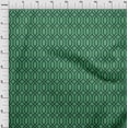 thumbnail image 4 of oneOone Polyester Spandex Green Fabric Geometrical Craft Projects Decor Fabric Printed By The Yard 56 Inch Wide, 4 of 4