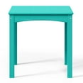 thumbnail image 3 of WestinTrends Treehouse Kids 24" Wide HDPE Plastic Childrens Square Dinner Table, Turquoise, 3 of 16