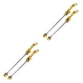 thumbnail image 4 of Eigraketly 1 par de pinchos de aleación ZTTO portátiles coloridos anodizados eje de acero de liberación rápida pinchos de ciclo componentes accesorios Oro 2piezas Eigraketly CBP203701, 4 of 5