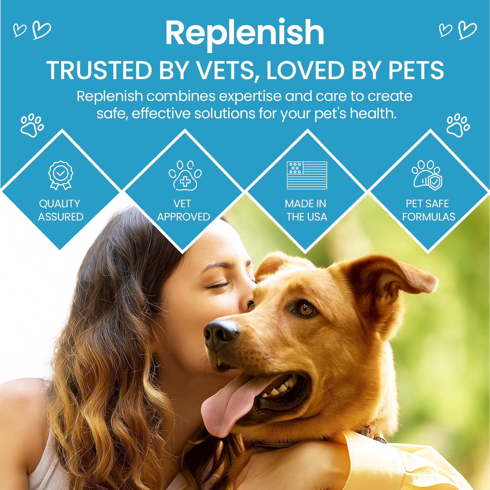 Replenish Dog Anti Itch Ear Cleaner Flush for Dogs and Cats – Advanced Ear Cleanser with Ketoconazole – Deodorizing Support – 8 oz