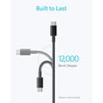 thumbnail image 2 of 2 Pack Anker New Nylon 60W USB C PD Fast Charging Cable, Compatible for iPhone 17 Series, iPad mini 6 and More (Black), 2 of 7