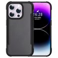 thumbnail image 1 of For iPhone 16 Pro Max Case PC+TPU Drop-Proof Skin-Touch Phone Back Cover - Black, 1 of 5