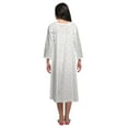 thumbnail image 3 of Moomaya Cotton Printed Button Down Nightdress For Women Nursing Night Gown, 3 of 6