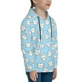 thumbnail image 3 of Easygdp Cute Teeth Boys Hoodie Kids Sweatshirt Youth Pullover With Hood-X-Large, 3 of 6