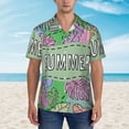 thumbnail image 4 of Daiia Summer Hawaiian Shirt for Men Gentle Cotton Regular Short Sleeve Casual-Small, 4 of 9
