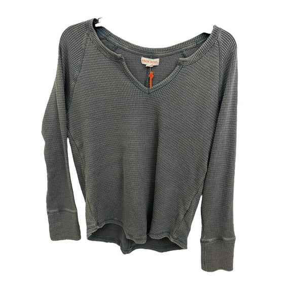 Knox Rose Top Boho-Chic Charm Dark Grey Top L