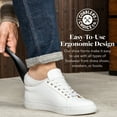 thumbnail image 3 of Cobbler's Choice Metal Shoe Horn - Designed for Comfort & Built for Durability! (8", Matte Black), 3 of 4
