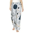 thumbnail image 2 of Kdxio Women's Comfy Stretch Cartoon PlanetsPrint Drawstring Pajama Pants-Large, 2 of 9