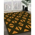 thumbnail image 2 of Ahgly Company Indoor Round Patterned Black Bean Brown Area Rugs, 3' Round, 2 of 6