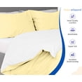 thumbnail image 2 of HNB Store 3pc Duvet Cover Set | 1000 TC Egyptian Cotton | Super King Size Duvet Cover with 2 Pillowcases | Ivory | Reversible, 2 of 8