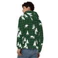 thumbnail image 4 of Kdxio Christmas tree green plaid Print Men Hoodies Casual Hoodies for Men with Zip Pockets Full Zip Long Sleeve Sweatshirt Sports Hooded Jacket-3X-Large, 4 of 5