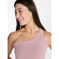 thumbnail image 5 of Avia Women's One Shoulder Ribbed Tank Top, Sizes XS-XXXL, 5 of 6